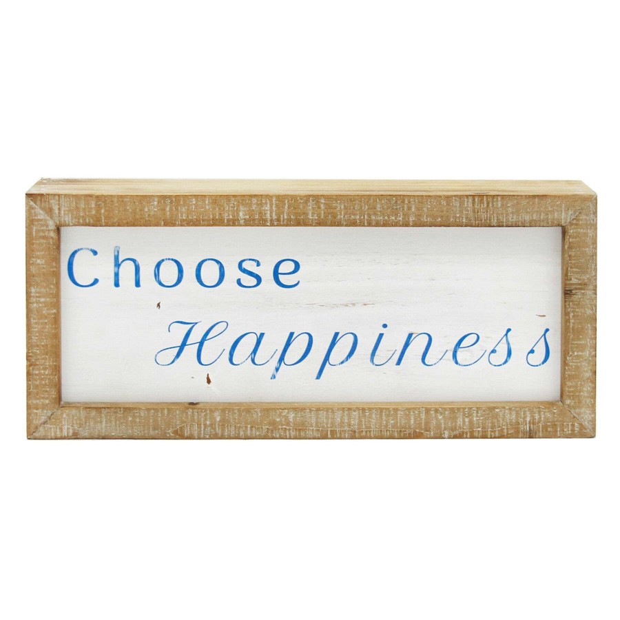 Home Accents * | Bargain Sale Grace Mitchell Choose Happiness Block Sign, 12