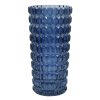 Home Accents * | Clearance Sale Laila Ali Blue Textured Glass Vase, 12