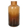 Home Accents * | Original Brown Embossed Glass Vase, 10 "