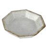 New Style * | Sale White Metal Trinket Dish, 4