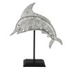 New Style * | Exquisite Gifts Grey Metal Dolphin With Stand, 16