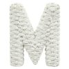 Home Accents * | Exclusive Design Grace Mitchell 6 White Rattan Letter, M