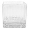 Home Accents * | Clearance Sale Grace Mitchell Clear Square Glass Vase, 5