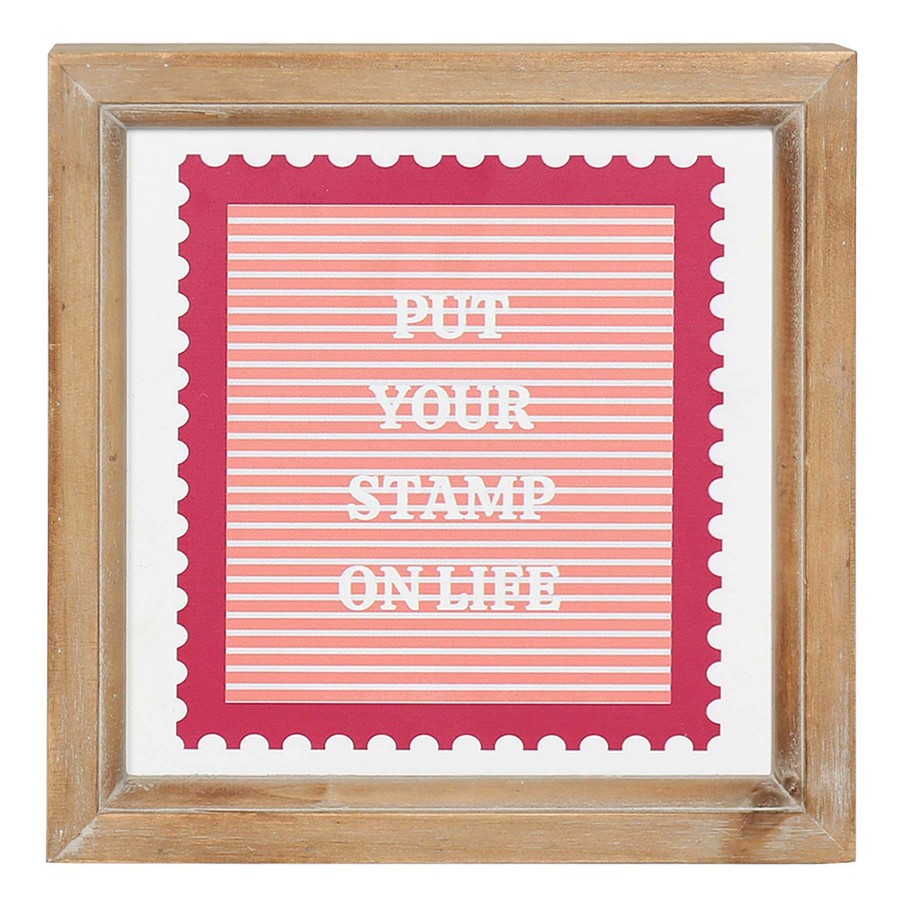 Home Accents * | Cheap Online Tracey Boyd Put Your Stamp On Life Sign, 10