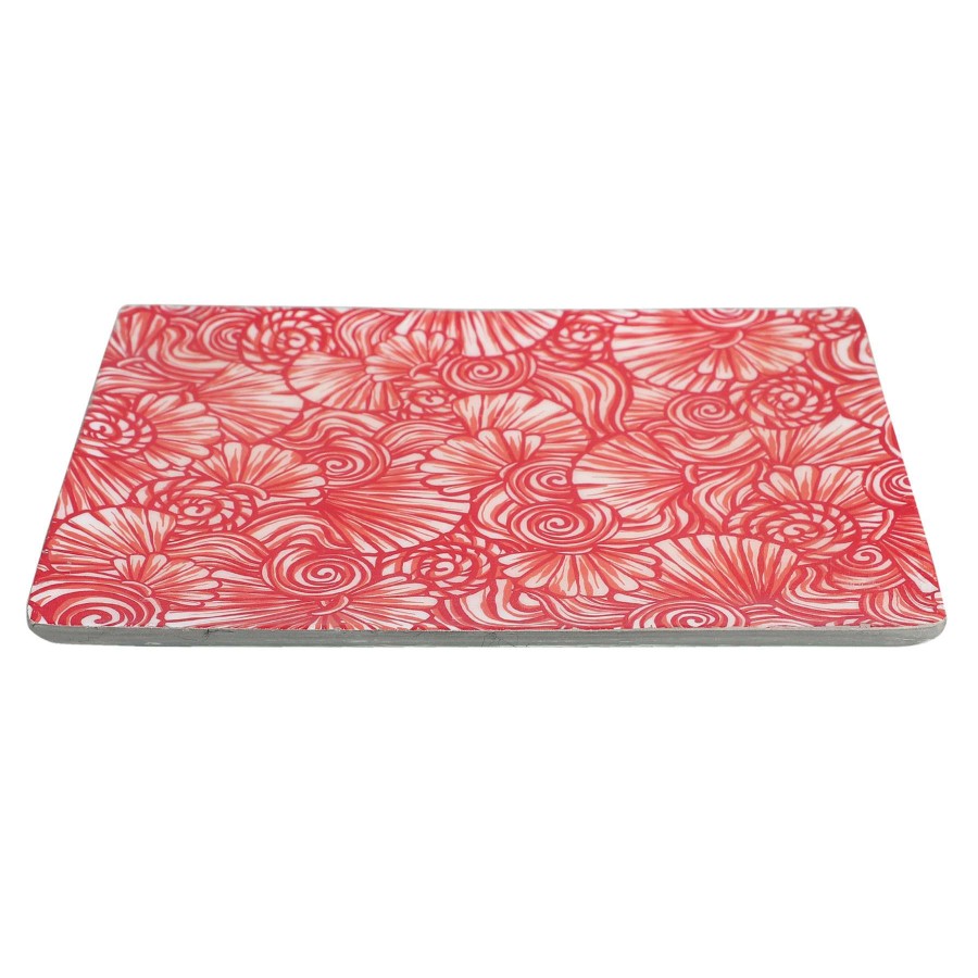 Home Accents * | Sale Floral Wood Trinket Tray, 8 6