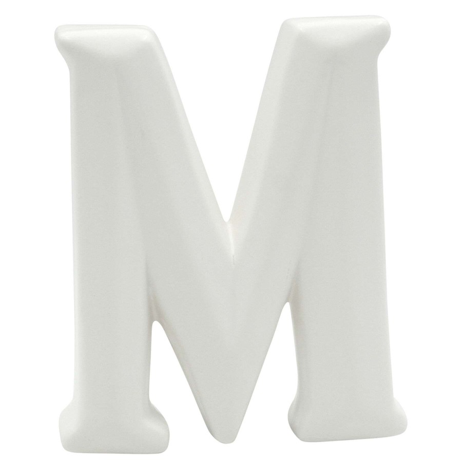 Home Accents * | Exclusive Design 6In White Ceramic M