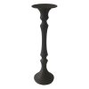 Home Accents * | Exclusive Design Black Pillar Candle Holder, 14