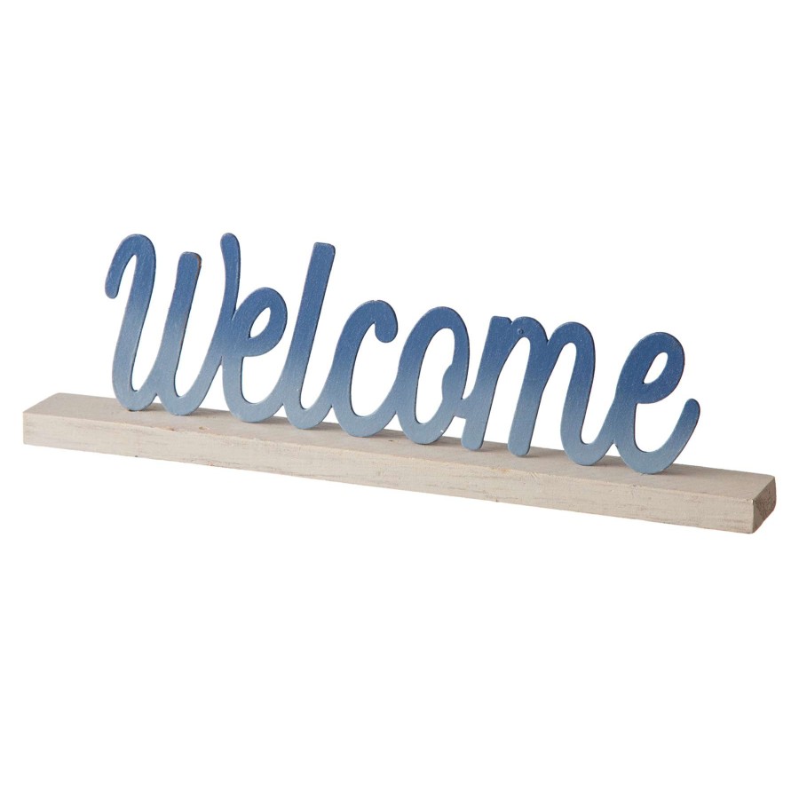 Home Accents * | Top Sellers Grace Mitchell Welcome Cutout Sign, 10