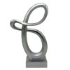 Home Accents * | Exclusive Laila Ali Silver Abstract Swirl Figurine, 15