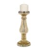 Home Accents * | Best Sellers Champagne Metal Candle Holder, 12