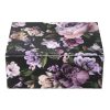 Home Accents * | Featured Dark Floral Printed Decal Box, 4 3