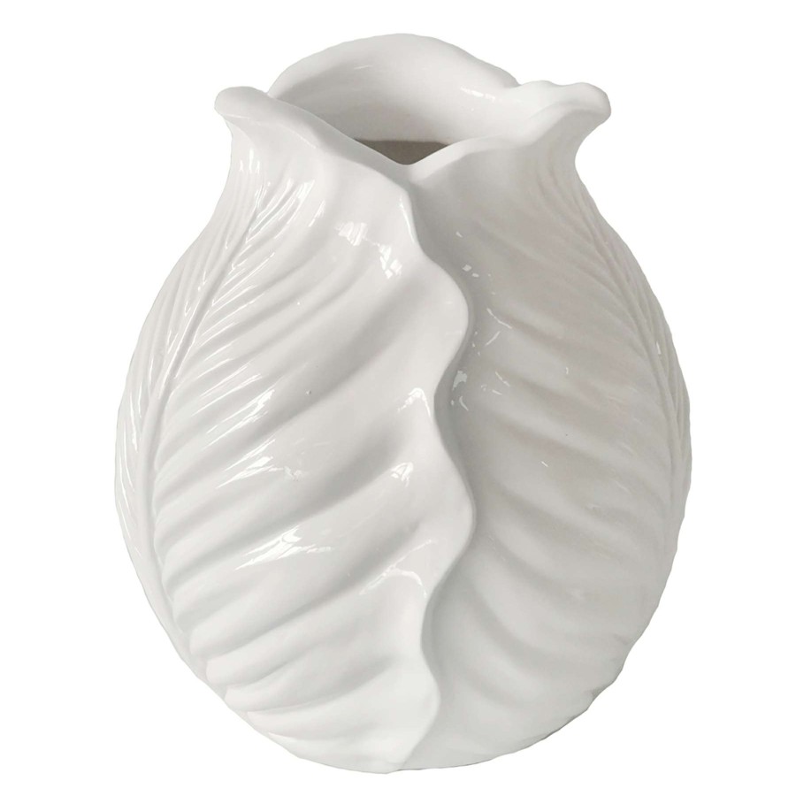 Home Accents * | Clearance Sale Grace Mitchell White Floral Bud Vase, 9