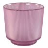 Home Accents * | Sale Laila Ali Light Pink Ribbed Glass Votive Holder, 5.5