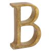 Home Accents * | Attractive 4In. Resin Gold Monogram B