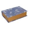 Home Accents * | Featured Peachtree Blue Printed Book Box Decor, 12 8