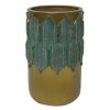 Home Accents * | Premium Gold & Teal Pillar Candle Holder, 7