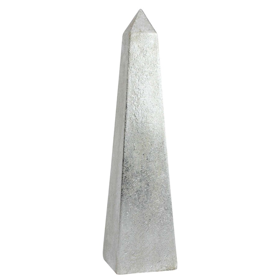 Home Accents * | Sale Grace Mitchell Silver Obelisk Table Decor, 12