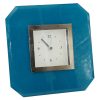 Home Accents * | Reliable Quality 6X6 Turquois Mirror Clock