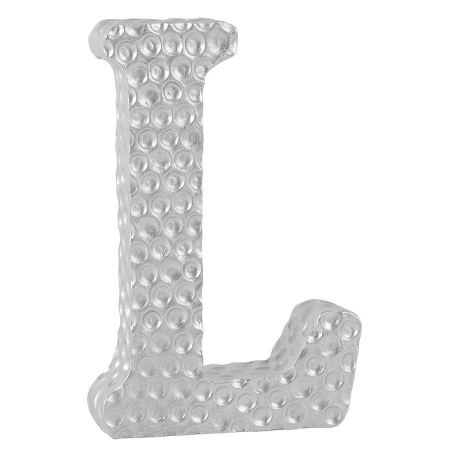 Home Accents * | Cheap Online 6 Silver Monogram Letter, L