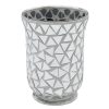 Home Accents * | Flash Sale Crushed Mosaic Mirror Votive Candle Holder, 6