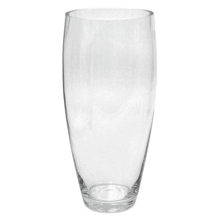 Home Accents * | Attractive Clear Glass Oval Vase, 10