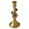 Home Accents * | Bargain Sale Tracey Boyd Gold Metal Taper Candle Holder, 10