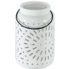 Home Accents * | Sale White Ceramic Pierced Lantern, 7