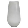 Home Accents * | Original Laila Ali White Buried Teardrop Glass Vase, 16