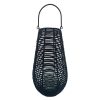 Home Accents * | Top Sellers Black Rattan & Glass Lantern, 15