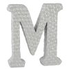 Home Accents * | Exquisite Gifts 6 Silver Monogram Letter, M