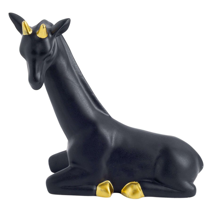 Home Accents * | Exclusive Matte Black & Gold Giraffe, 7