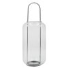 Home Accents * | Cheap Online Glass Lantern With Silver Handle, 14