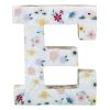 Home Accents * | Low Price 6 Floral Wooden Letter, E