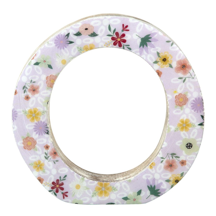 Home Accents * | Featured 6 Floral Wooden Letter, O