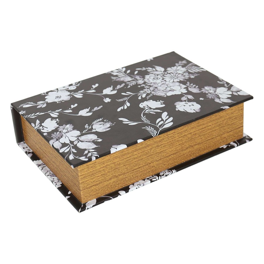 Home Accents * | Exquisite Gifts Floral Book Box, 12 8