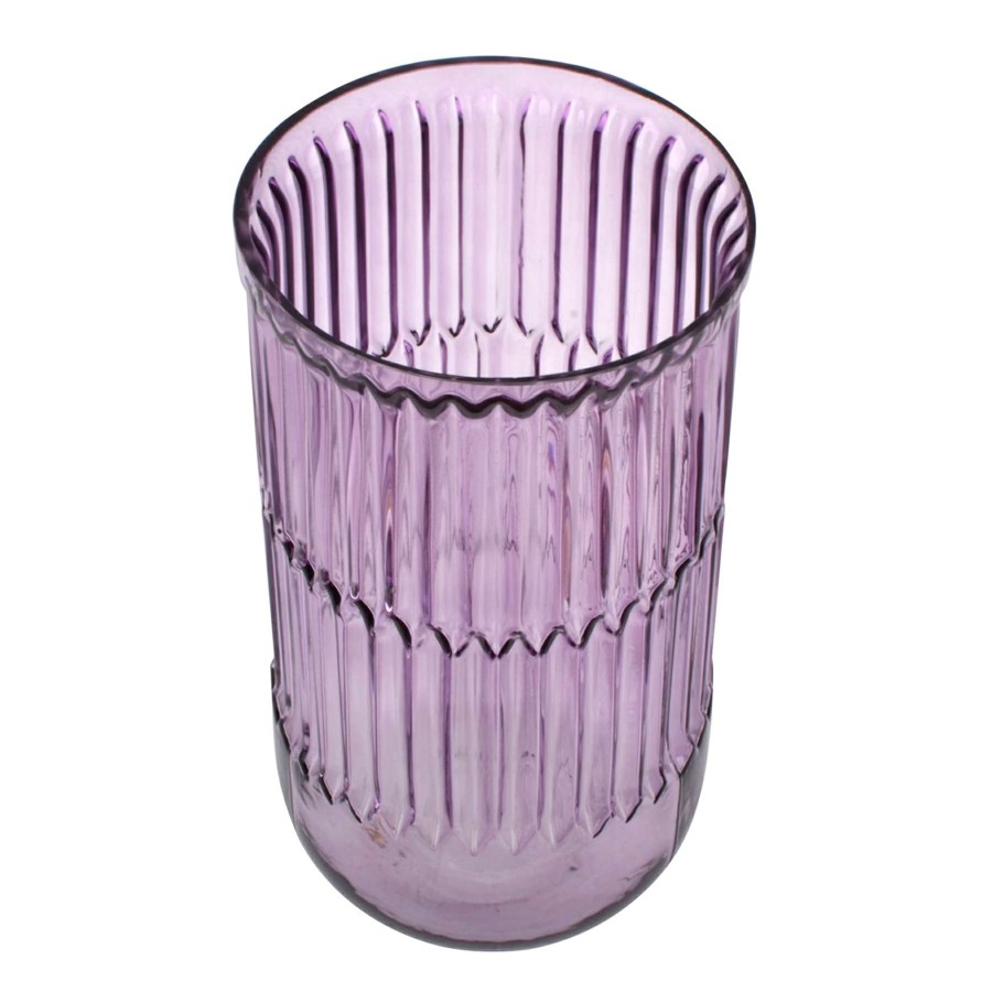 Home Accents * | Exclusive Purple Glass Vase, 10