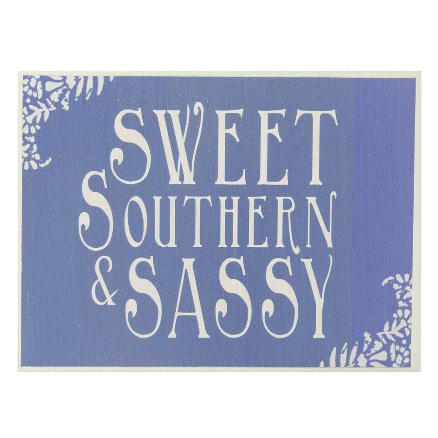 Home Accents * | Low Price Sweet Southern & Sassy Block Sign, 5 7