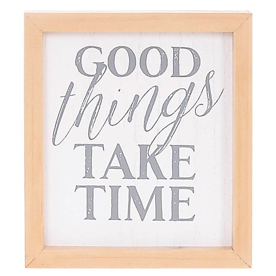 Home Accents * | Exclusive Good Things Take Time Art Frame, 9