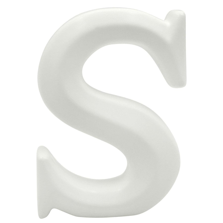 Home Accents * | Outlet Sale 6In White Ceramic S