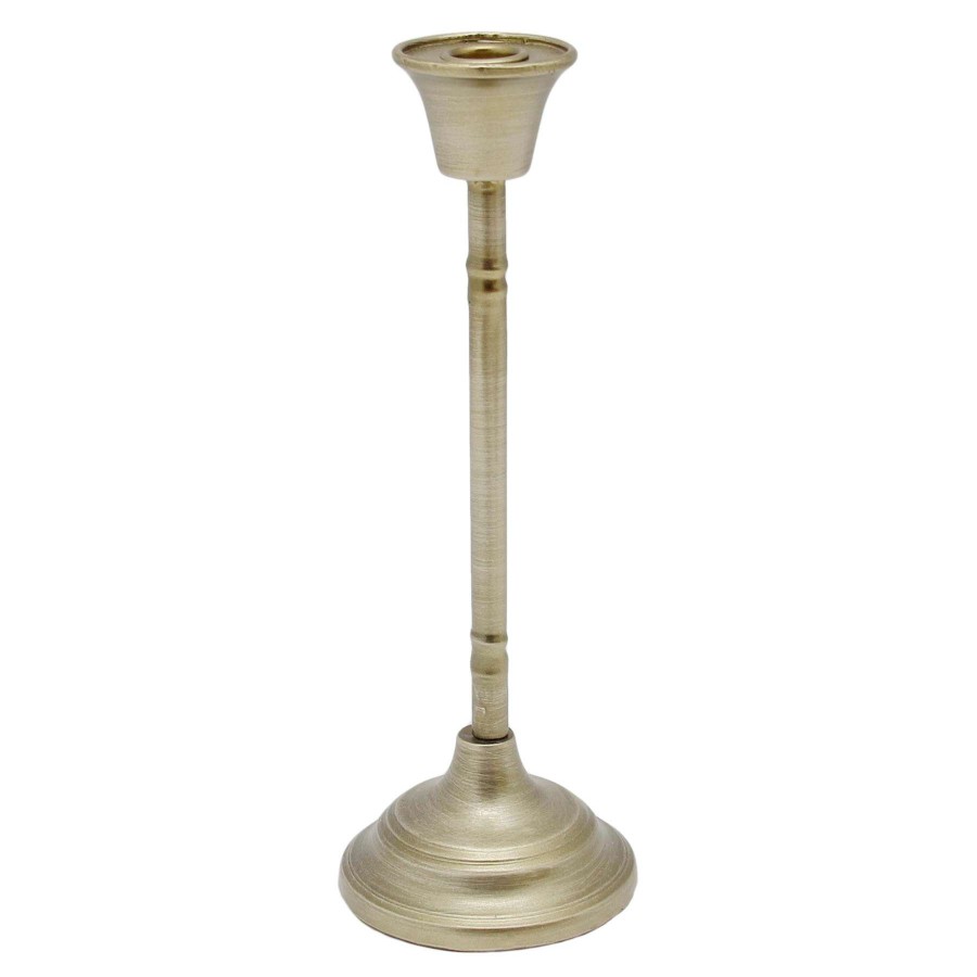 Home Accents * | Top Sellers Grace Mitchell Gold Metal Candle Holder, 8.5