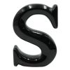 Home Accents * | Clearance Sale 6 Black Ceramic Letter, S