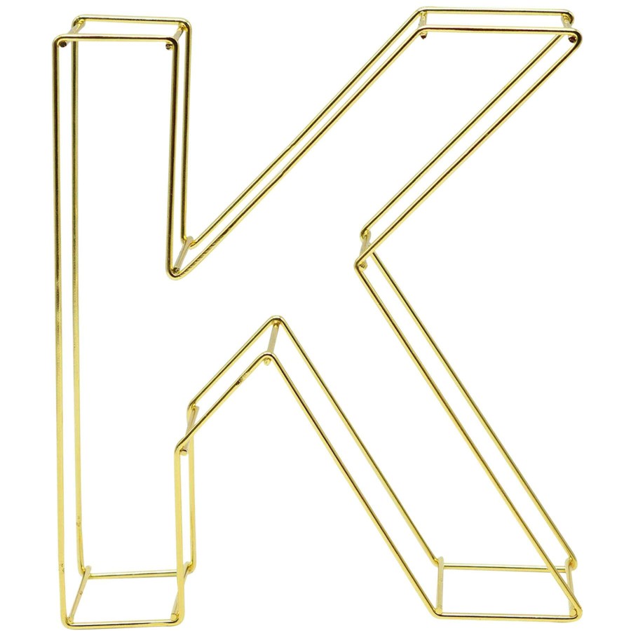 Home Accents * | Flash Sale 8In. Metal Monogram K