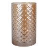 Home Accents * | Outlet Sale Grace Mitchell Amber Glass Hurricane Candle Holder, 6